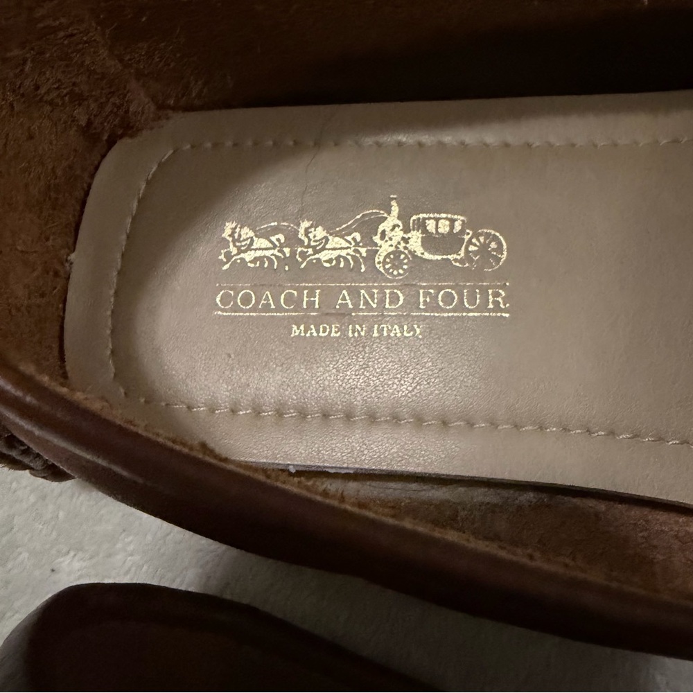Coach And Four Italian Leather Loafer Driving Shoe - Picture 4 of 12